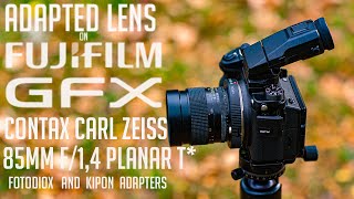 Adapted Lenses on the Fuji GFX  CONTAX Carl Zeiss 85mm F14 [upl. by Amero417]