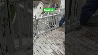 How to powerwash deck railings [upl. by Assener478]