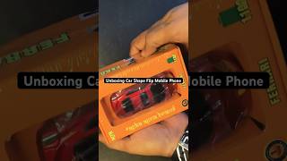 Unboxing MTR Ferrari Flip Mobile Phone  Car Shaped Phone shorts viral [upl. by Trinee]