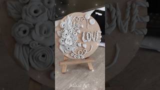 DIY Clay Art Idea Using Fevicryl Mould Shilpkar  Creative Home Project shorts [upl. by Zerla766]