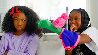 Sock Puppet Therapy  Sekora amp Sefari Play skit [upl. by Ajram238]