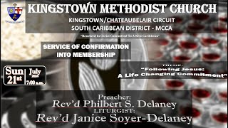 Kingstown Methodist Church Confirmation Sunday Morning Worship Service July 21 2024 at 700 am [upl. by Iphlgenia923]