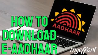 How to download eaadhaar  download eaadhaar in mobile  uidai [upl. by Antoinetta368]