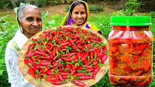 লাল লঙ্কা কাসুন্দি রেসিপি  Red Chilli Pickle recipe  How to make properly chilli pickle  villfood [upl. by Rosenstein398]