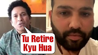 Sachin Tendulkar Not Happy With Rohit Sharma Retirement And Tell Him To Not Retire From T20 Format [upl. by Joby]