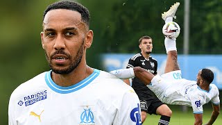 Les premières minutes de PierreEmerick AUBAMEYANG avec l’OM contre Eupen  • HD [upl. by Davidson]