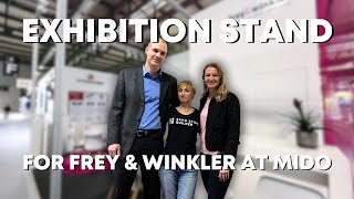 Frey amp Winkler FampW and Exhibition Stand Builders at Milan Optical Fair MIDO [upl. by Oilut]