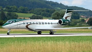 BRAND NEW Gulfstream G700 Landing at Bern Switzerland [upl. by Lleznov]