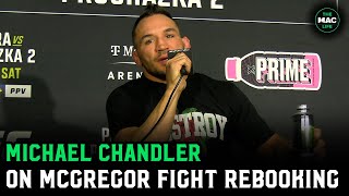 Michael Chandler on Conor McGregor I met with the UFC last night were working on things [upl. by Yllut317]