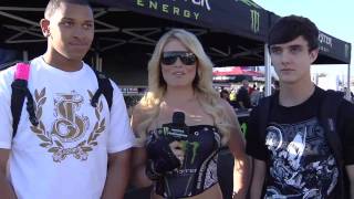 Supercross  Houston 2011  Miss Supercross and the Fans [upl. by Idmann]