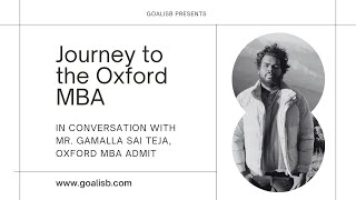 My Journey to the Oxford MBA Challenges Decisions and Motivation [upl. by Gnart]