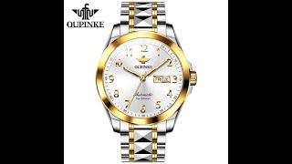 OUPINKE 3228 Mens Luxury Automatic Luminous Wristwatch [upl. by Sirad89]