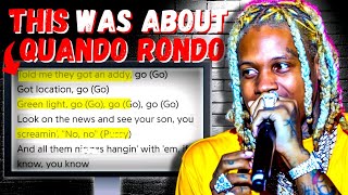 Lil Durk Rapped about Putting A Hit on Quando Rondo [upl. by Coonan]