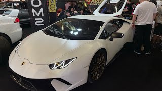 ΜΕΣΑ ΣΕ HURACAN ΣΤΟ THESSALONIKI TUNING SHOW 2024 [upl. by Sirahs927]