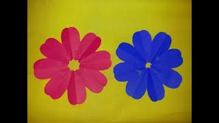 Simple Kirigami paper flower cutting  for kids  DIY Craft Ideas  Art Of Learning [upl. by Nathalia]