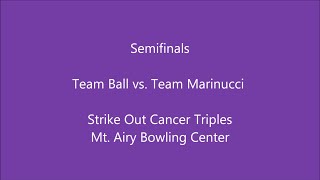 Strike Out Cancer Triples Semifinals Team Ball vs Team Marinucci [upl. by Ortiz]