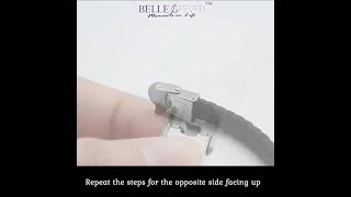 How to adjust the tightness of your personalised leather bracelet clasp [upl. by Abate815]