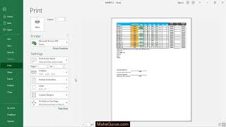 Collated Page Print Setting in Excel Collated Print Setting in Excel Tutorial [upl. by Weywadt]