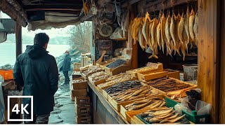 Tsukiji Fish Market  Tokyos most famous fish market  Japan in 4K HDR [upl. by Lothar559]