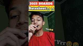 DATESHEET Released 😭 CBSE class 12th BOARDS EXAM boardexams boardexam2025 cbsedatesheet shorts [upl. by Mich]