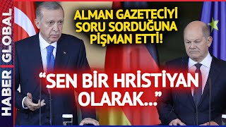 Erdoğan Alman Gazeteciyi Soru Sorduğuna Pişman Etti quotSen Rahatsız Değil Misinquot [upl. by Eneryc290]