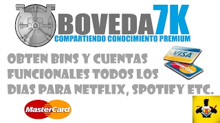 OBTEN BINS Y CUENTAS FUNCIONALES GRATIS \BOVEDA 7K\ [upl. by Noiraa897]