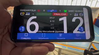 CV SANT QUIRZE VS CV CERDANYOLA 2set [upl. by Stoll]