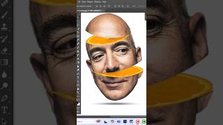 Head Slice Effect Photoshop Manipulation Tutorial photoshop shorts [upl. by Rosner]