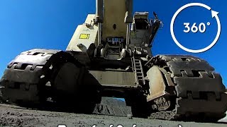 The biggest Liebherr excavator R 9800 in 360° [upl. by Courtland]