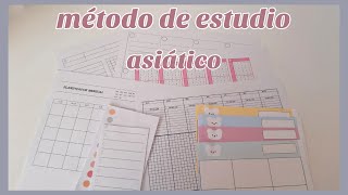 Método de estudio asiático  Imprimibles gratis [upl. by Heathcote]