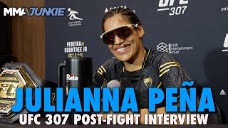 Julianna Peña Not Impressed by Kayla Harrison Prefers Amanda Nunes Trilogy Next  UFC 307 [upl. by Larine]