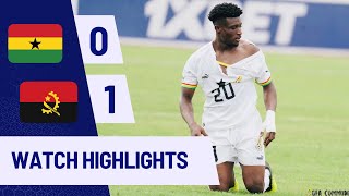 GHANA VS ANGOLA01AFCON QUALIFIERSGOALSampHIGHLIGHTS [upl. by Sitoiyanap]