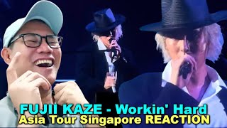 Fujii Kaze  Workin Hard  Asia Tour Singapore REACTION [upl. by Shandee245]