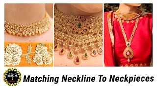 Bridal Jewelry Guide  Neckline Matching Necklace  Fashionable Tips  Bridal Collection [upl. by Hamburger]