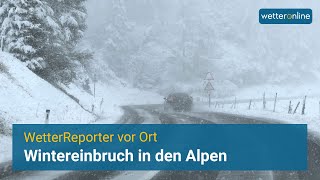 ❄️ Wintereinbruch in den Alpen  Teils über einen Meter Schnee erwartet [upl. by Rowney]