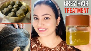 DIY Grey Hair Treatment  Reverse Premature Grey Hair Naturally in 30 Days  100 Results [upl. by Harac887]