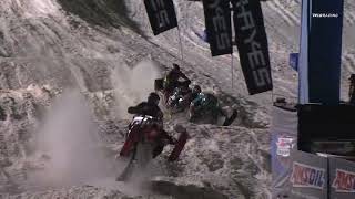 Snocross Round 14 Pro Highlights  Duluth MN Race 2 of 3 [upl. by Novla]