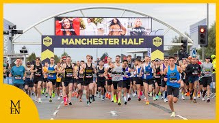 Manchester Half Marathon Amazing scenes as thousands take to streets [upl. by Oaks]