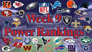 Ranking The Top 14 NFL Teams Week 9 [upl. by Glick]