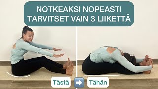 Venyttely  Notkeaksi nopeasti  Ainoat 3 liikettä jotka tarvitset [upl. by Eaned]