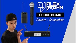 SHURE BLX4R vs BLX4 Review  Comparison BLX1 Body pack BLX2 Handheld and W93 LavaliereLapel [upl. by Loughlin]