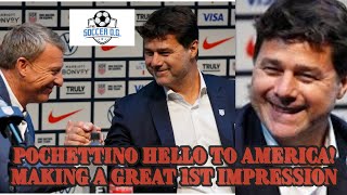 The Soccer OG  Mauricio Pochettino knocks it out of park in Introductory Press Conference [upl. by Hgielah]