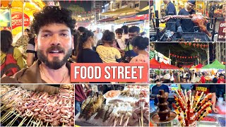 Jalan Alor Food Street 😋 Night Life 🤩 KL MALAYSIA 🇲🇾 🤩  Basheer Bashi [upl. by Tnilk]