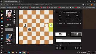 Nikita Vitiugov 2676  Liem Le 2741FIDE Chess Olympiad Budapest 2024 [upl. by Alaikim346]