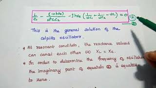 Colpitts Oscillator  Operation  Frequency of Oscillation  EC8452 [upl. by Cahilly]