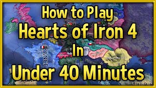 Hearts of Iron 4 Tutorial 🔴 How to Play HoI4 in Under 40 Minutes Guide No DLC [upl. by Haim]