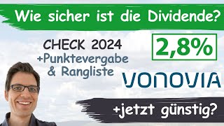 Vonovia Aktienanalyse 2024 Wie sicher ist die Dividende günstig bewertet [upl. by Aeriel]