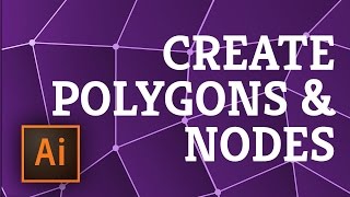 Illustrator Create a Pattern of Polygons with Nodes in 5 minutes [upl. by Tavey898]