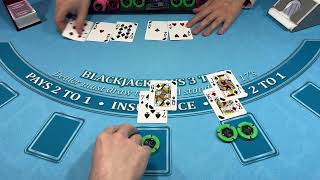 BLACKJACK 1500 BUY IN 6 DECK SESSION [upl. by Neenwahs321]