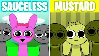 MUSTARD Sauceless Versions vs Mustard Versions incrediboxmix incredibox sound [upl. by Audris485]